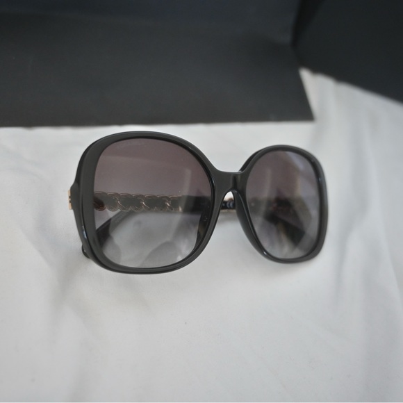 CHANEL Black / Gold Butterfly Sunglasses - Picture 6 of 9